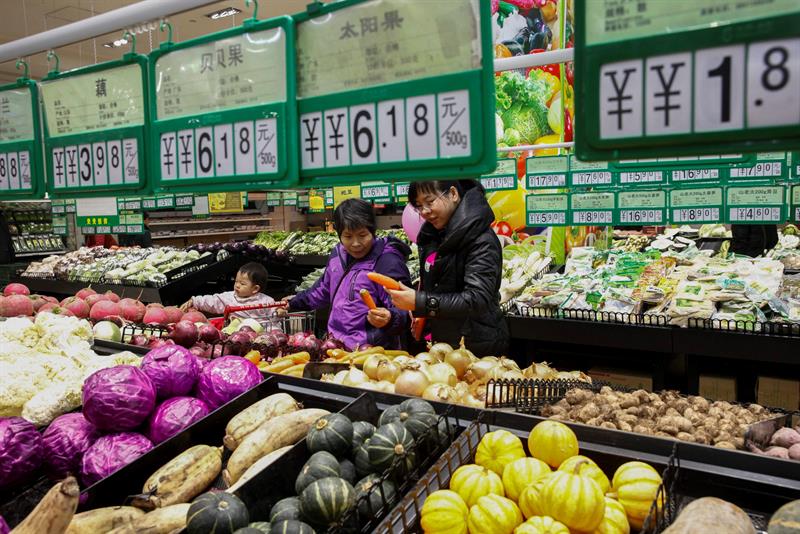  De Chinese inflatie stijgt in oktober met drie tienden, een stijging van 1,9% op jaarbasis