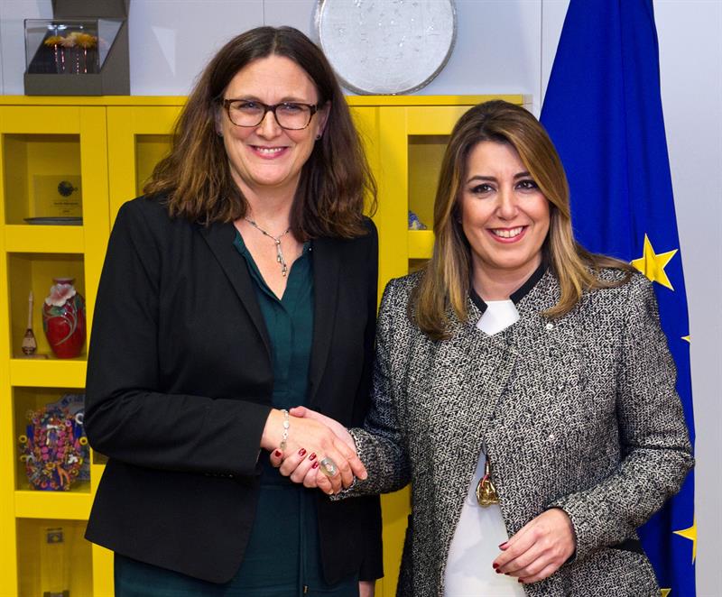  Diaz benadrukte voor de EU dat de stabiliteit van AndalusiÃ« "zekerheid" geeft aan investeringen